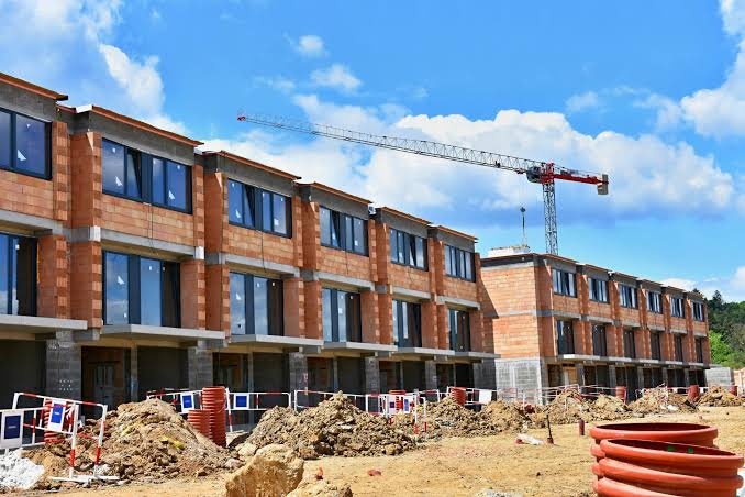Townhome development under construction